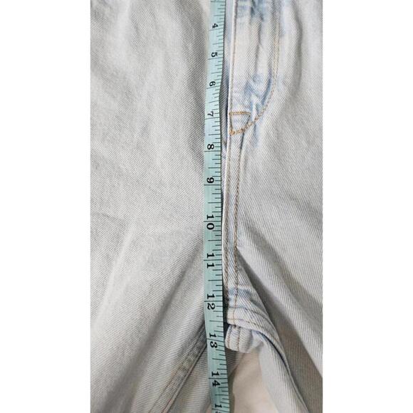 Zara Women's Wide Leg High-Waisted Frayed Hem Light Wash Jeans Size 4 - Picture 9 of 10